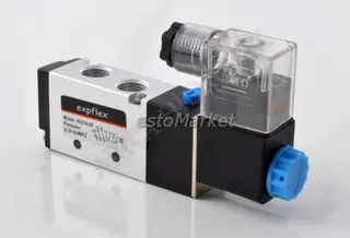 Pnömatik Yön Kontrol Valfi 1/4 Tek Bobin DC24V / 4V210-08