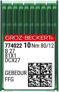 Overlok GEBEDUR Yanmaz Dikiş İğnesi / DCX27 (GEBEDUR) 80/12 (FFG/SES) (774022)