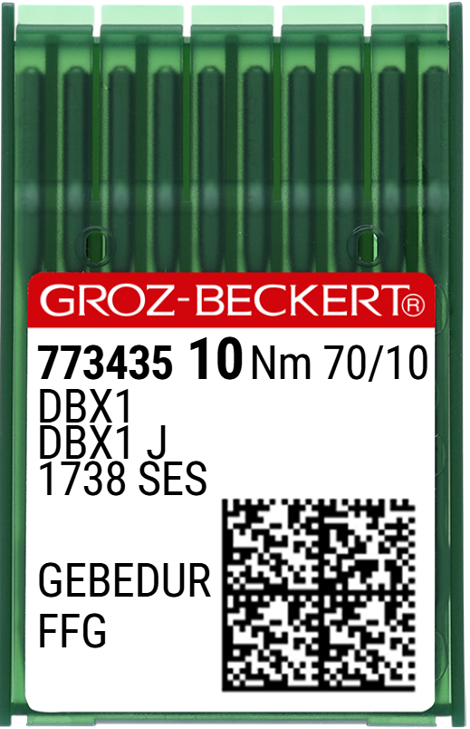 Düz Makine İnce Dip (GEBEDUR Yanmaz) Dikiş İğnesi / DBX1 (GEBEDUR) 70/10 (FFG/SES) (773435)