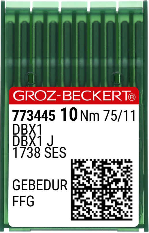 Düz Makine İnce Dip (GEBEDUR Yanmaz) Dikiş İğnesi / DBX1 (GEBEDUR) 75/11 (FFG/SES) (773445)