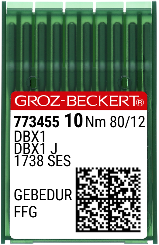 Düz Makine İnce Dip (GEBEDUR Yanmaz) Dikiş İğnesi / DBX1 (GEBEDUR) 80/12 (FFG/SES) (773455)