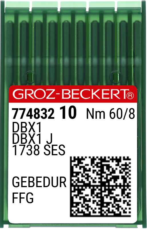 Düz Makine İnce Dip (GEBEDUR Yanmaz) Dikiş İğnesi / DBX1 (GEBEDUR) 60/8 (FFG/SES) (774832)