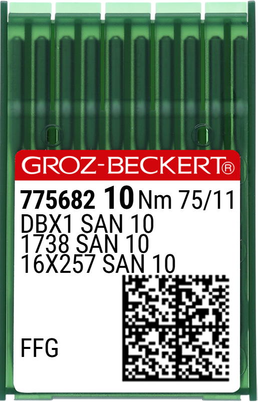 Düz Makine İnce Dip (SAN10 Bilye Uçlu) Dikiş İğnesi / DBX1 (SAN10) 75/11 (FFG/SES) (775682)