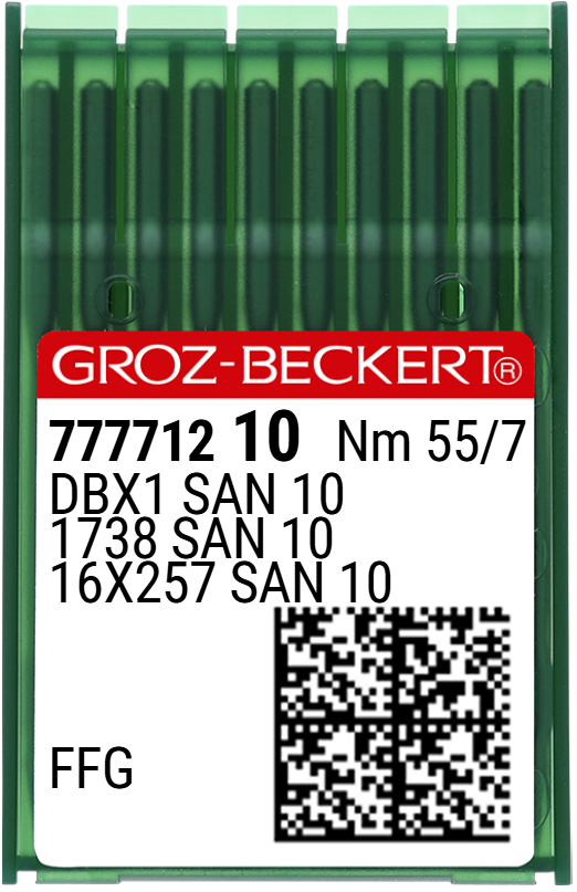 Düz Makine İnce Dip (SAN10 Bilye Uçlu) Dikiş İğnesi / DBX1 (SAN10) 55/7 (FFG/SES) (777712)