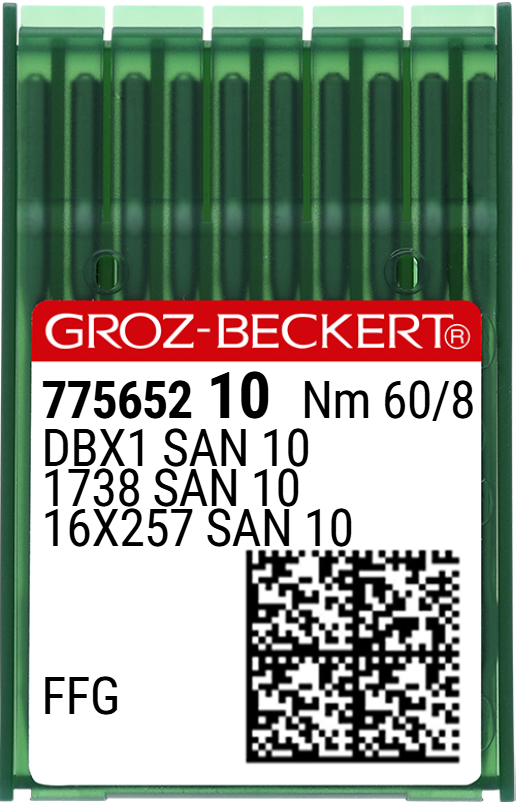 Düz Makine İnce Dip (SAN10 Bilye Uçlu) Dikiş İğnesi / DBX1 (SAN10) 60/8 (FFG/SES) (775652)