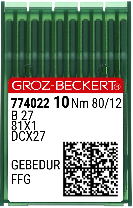 Overlok GEBEDUR Yanmaz Dikiş İğnesi / DCX27 (GEBEDUR) 80/12 (FFG/SES) (774022)