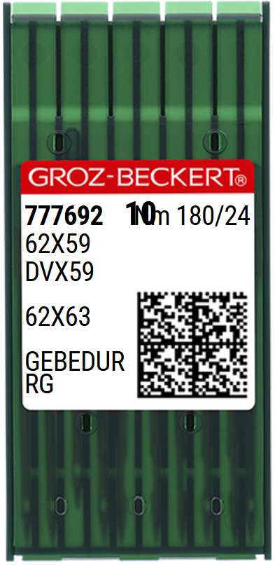 Lastik Uzun Dikiş İğnesi GEBEDUR Yanmaz İğne / DVX59 (GEBEDUR) 180/24 (RG) (777692)