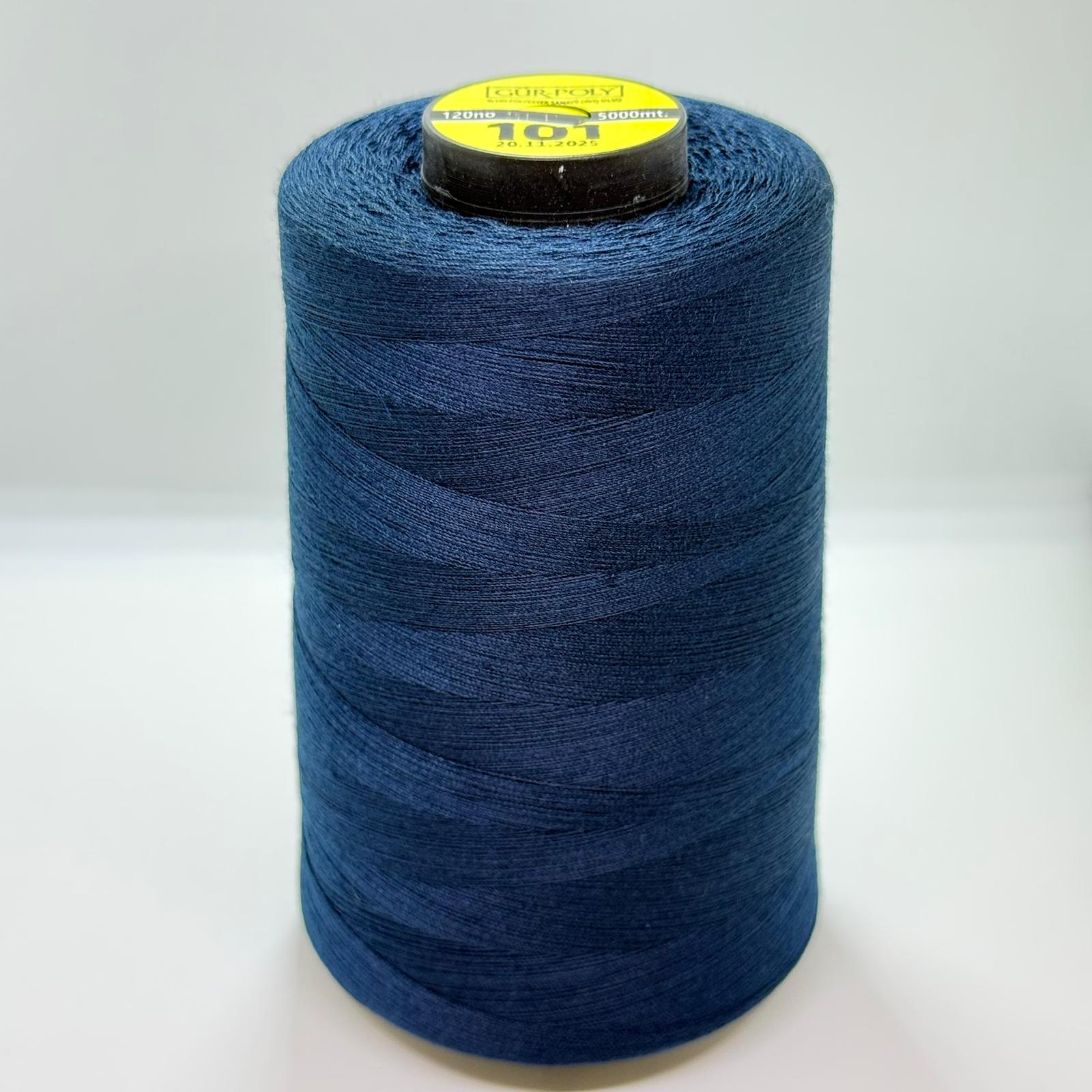 Gür-Poly (G0101) Renkli 120NO Dikiş İpliği 5000MT.
