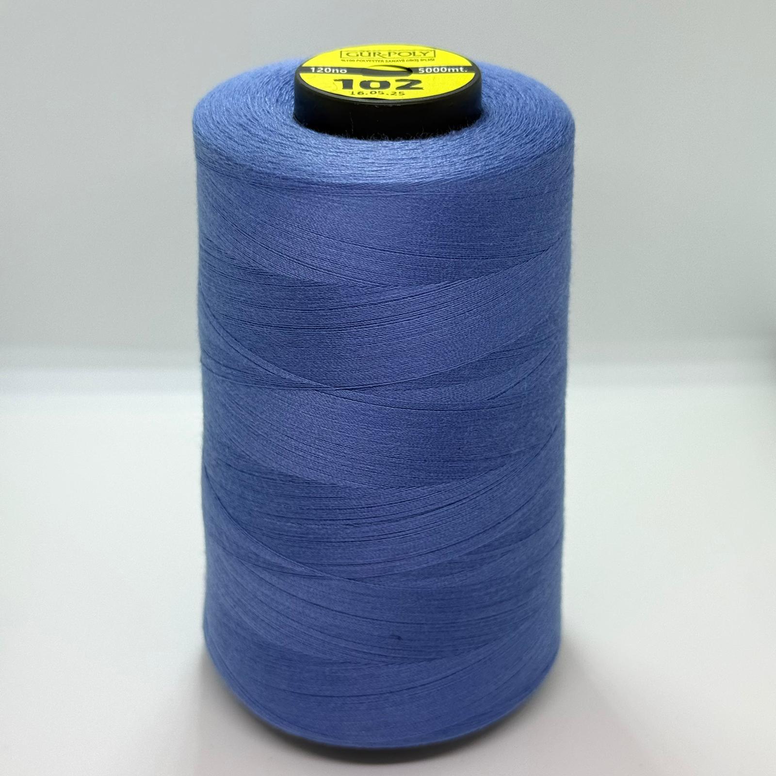Gür-Poly (G0102) Renkli 120NO Dikiş İpliği 5000MT.