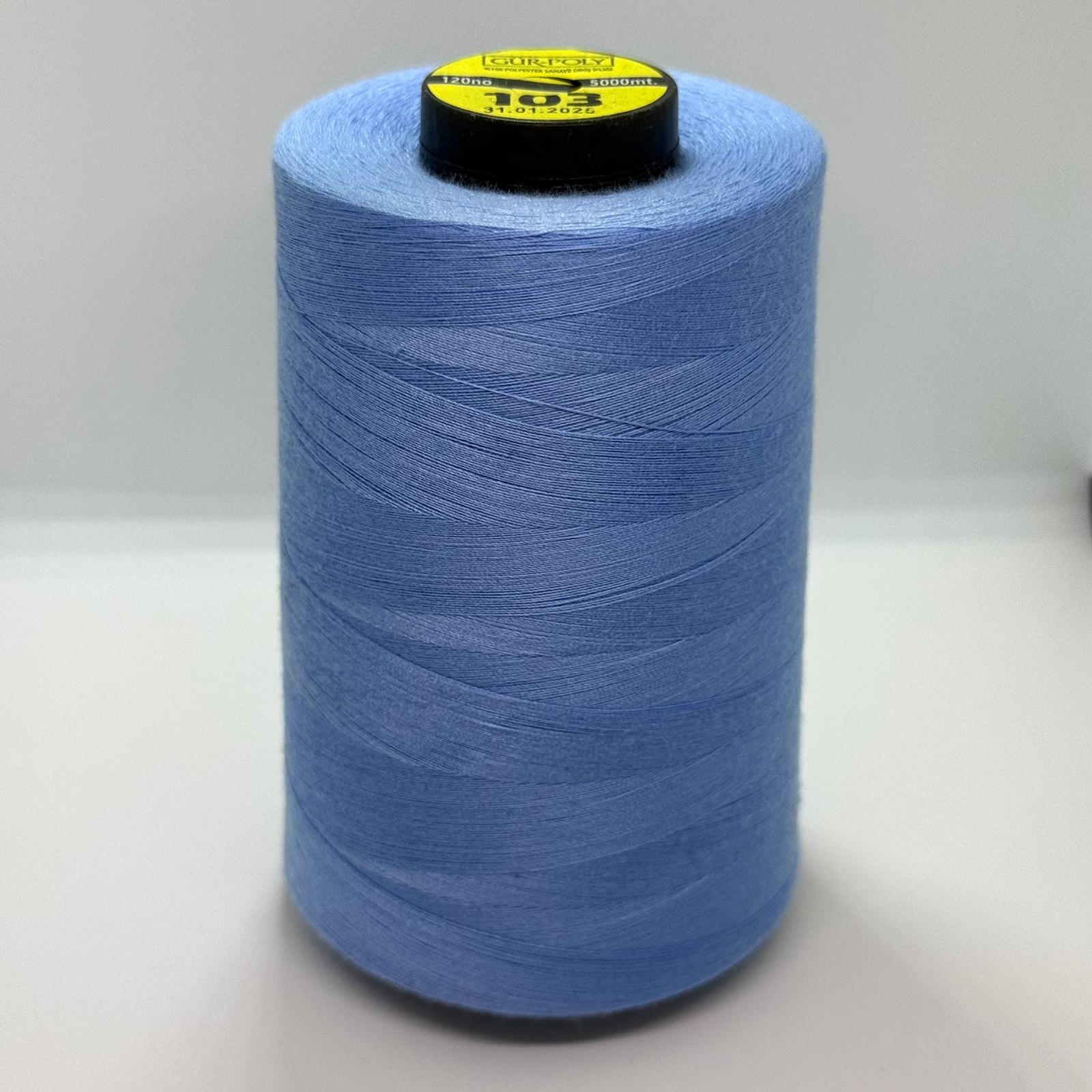 Gür-Poly (G0103) Renkli 120NO Dikiş İpliği 5000MT.