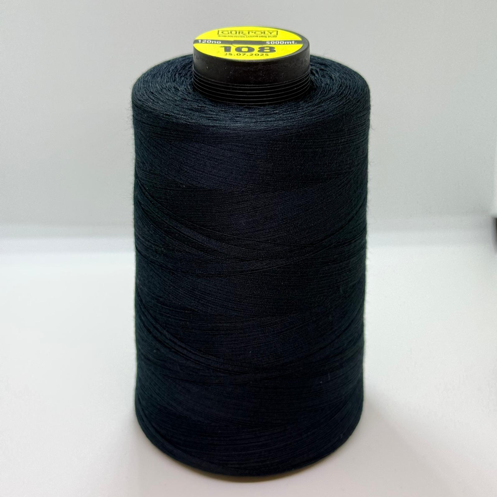 Gür-Poly (G0108) Renkli 120NO Dikiş İpliği 5000MT.