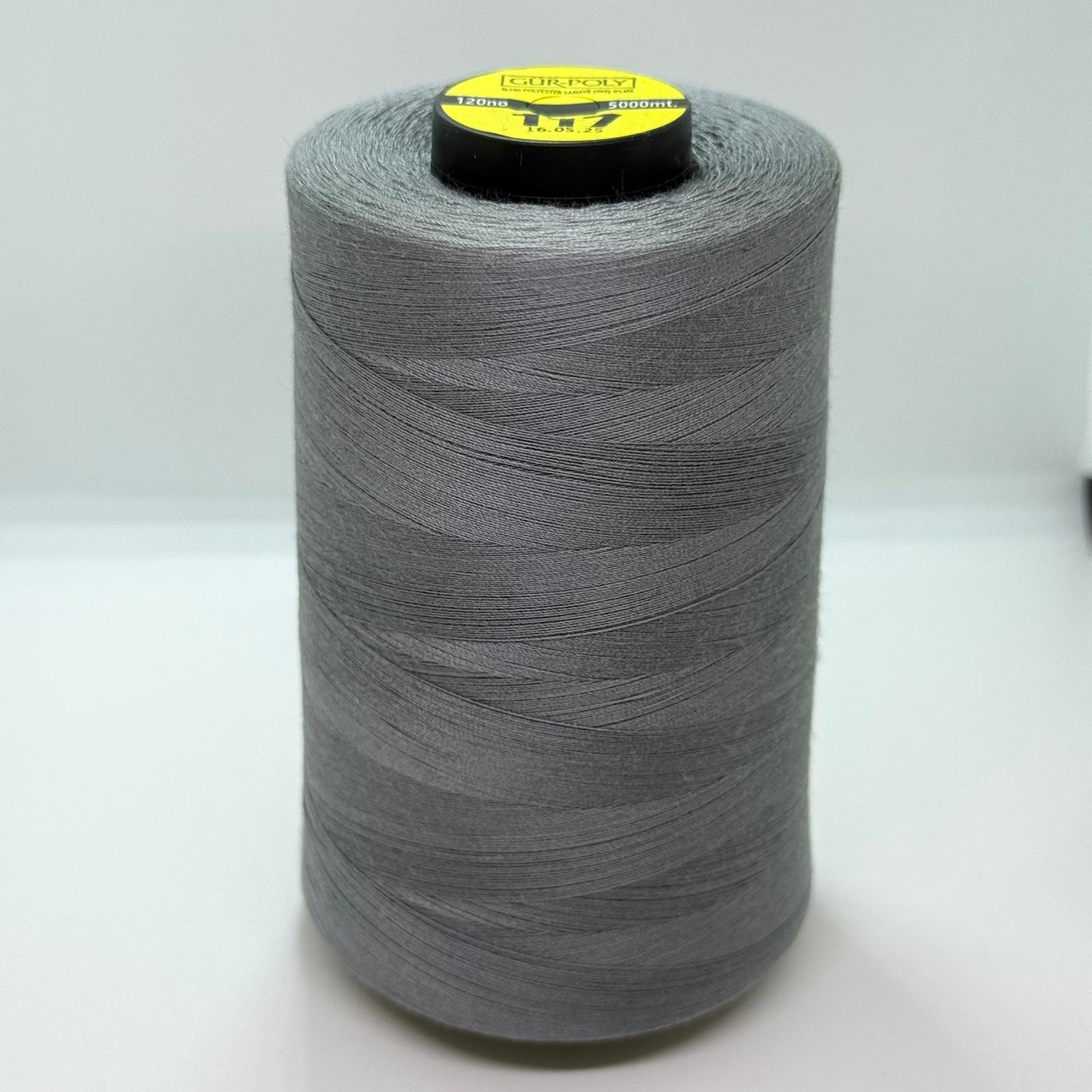 Gür-Poly (G0117) Renkli 120NO Dikiş İpliği 5000MT.