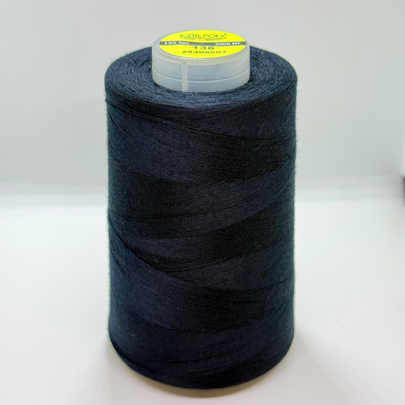 Gür-Poly (G0136*) Renkli 120NO Dikiş İpliği 5000MT.