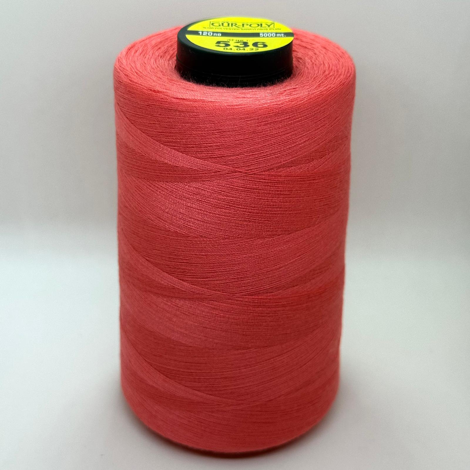 Gür-Poly (G0536) Renkli 120NO Dikiş İpliği 5000MT.