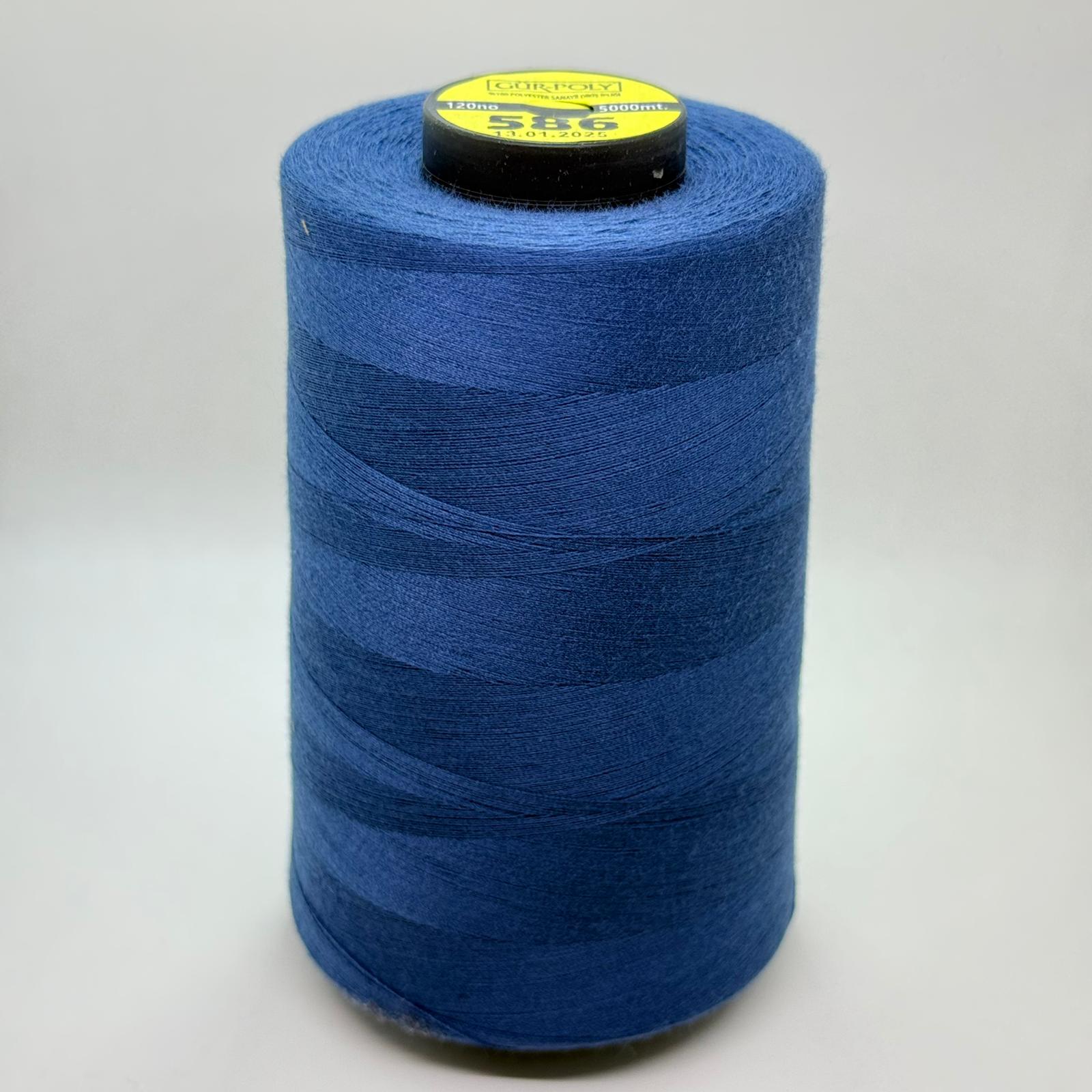 Gür-Poly (G0586) Renkli 120NO Dikiş İpliği 5000MT.