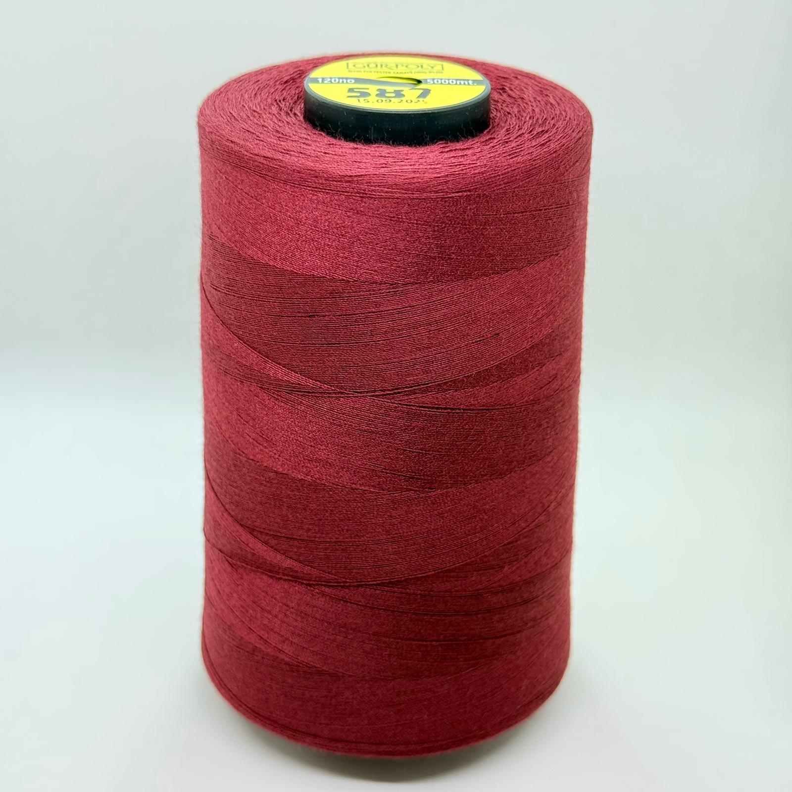 Gür-Poly (G0587) Renkli 120NO Dikiş İpliği 5000MT.