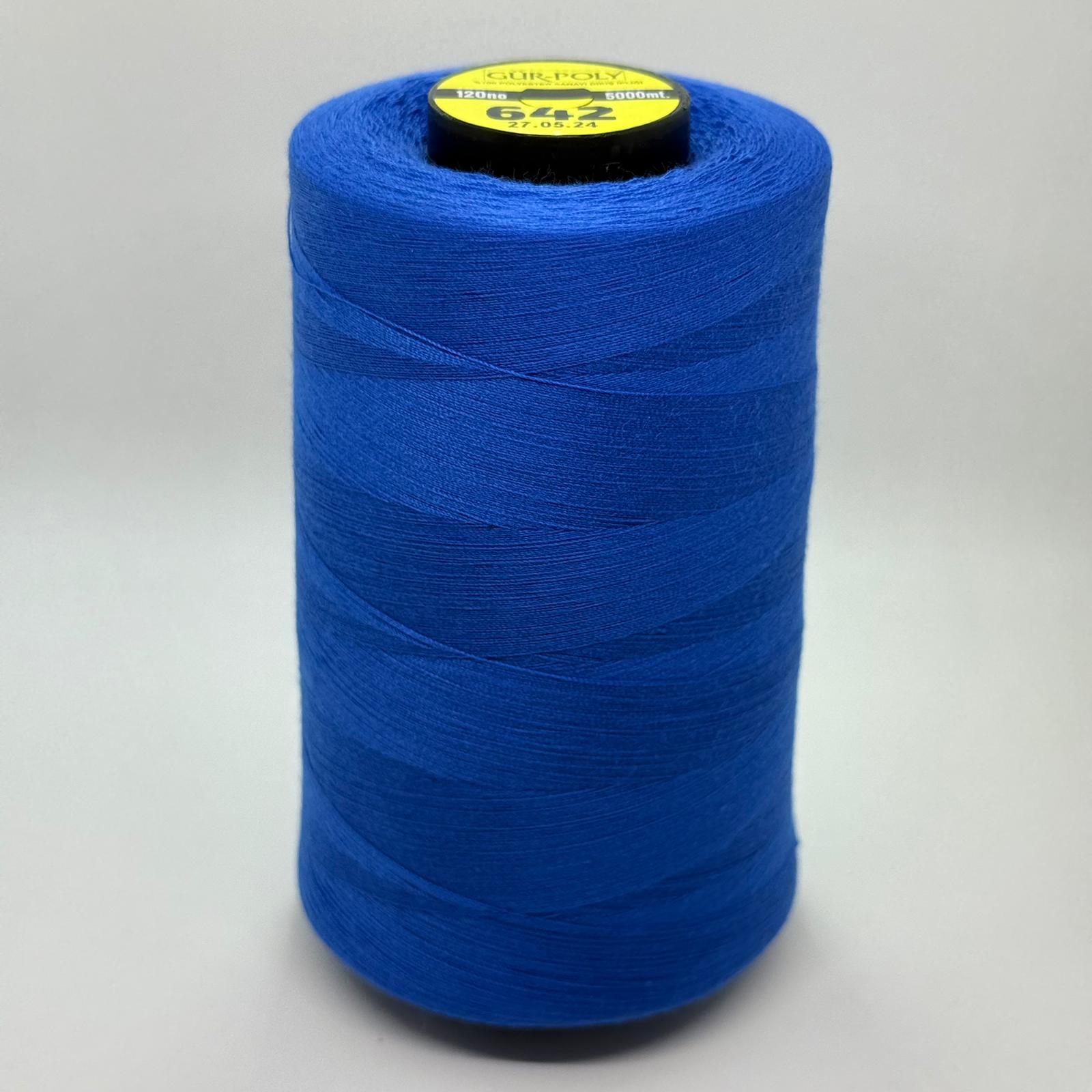 Gür-Poly (G0642) Renkli 120NO Dikiş İpliği 5000MT.