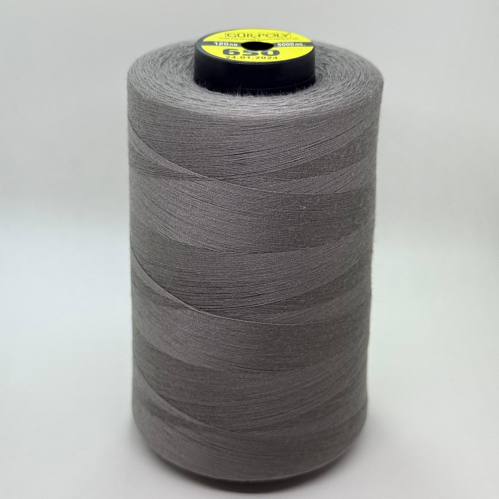 Gür-Poly (G0650) Renkli 120NO Dikiş İpliği 5000MT.