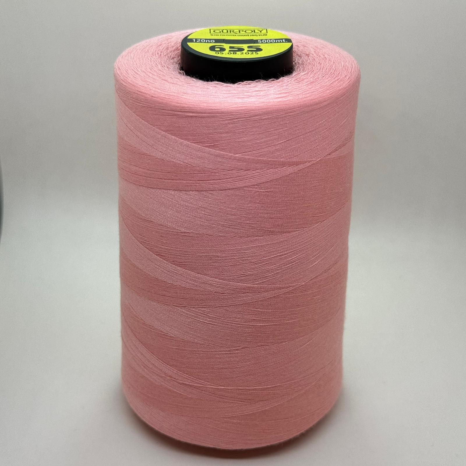 Gür-Poly (G0655) Renkli 120NO Dikiş İpliği 5000MT.