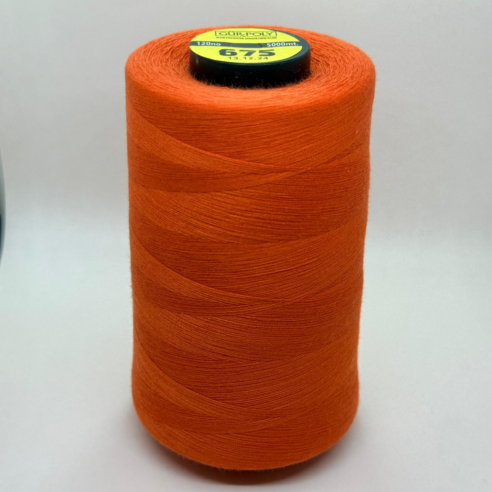Gür-Poly (G0675) Renkli 120NO Dikiş İpliği 5000MT.