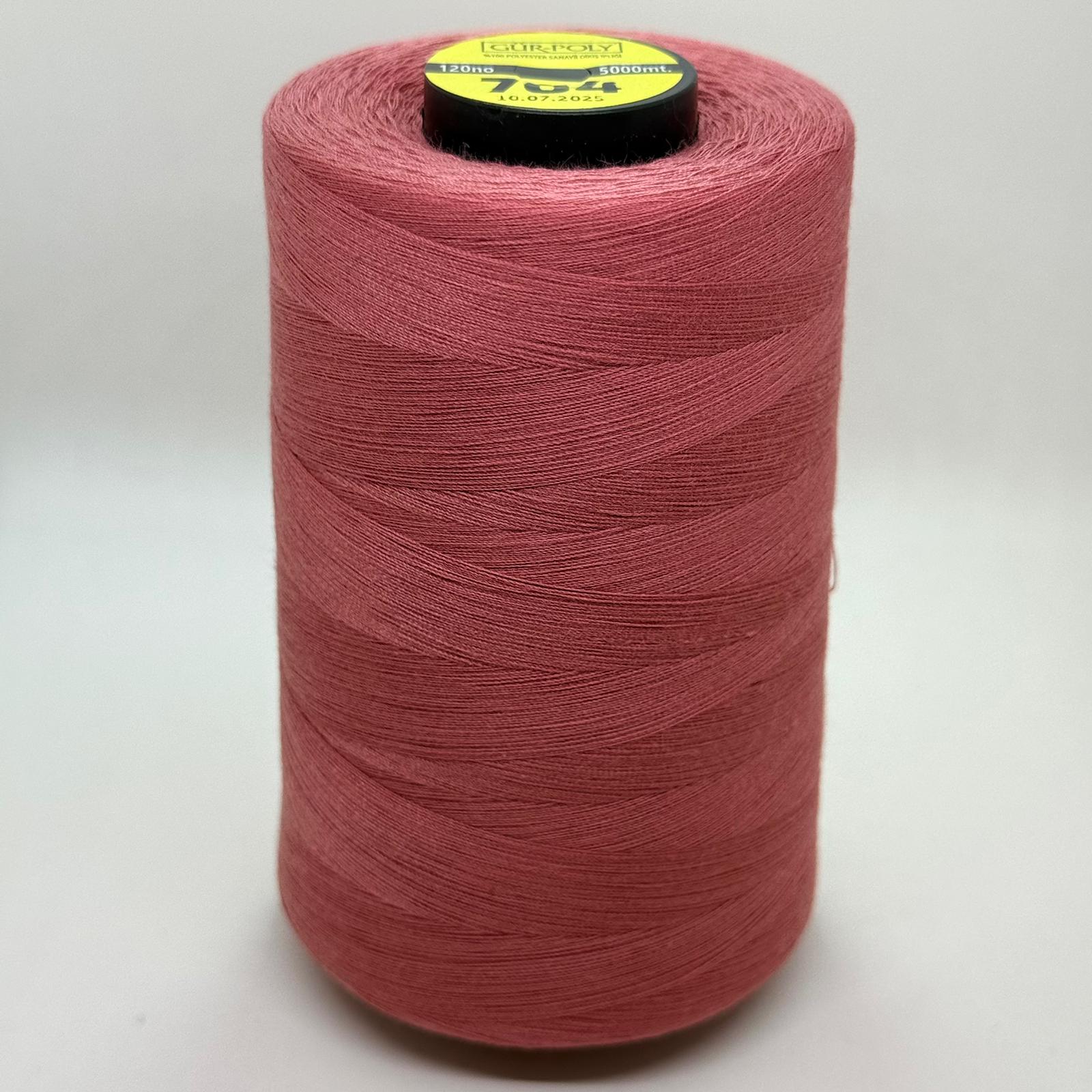 Gür-Poly (G0704) Renkli 120NO Dikiş İpliği 5000MT.