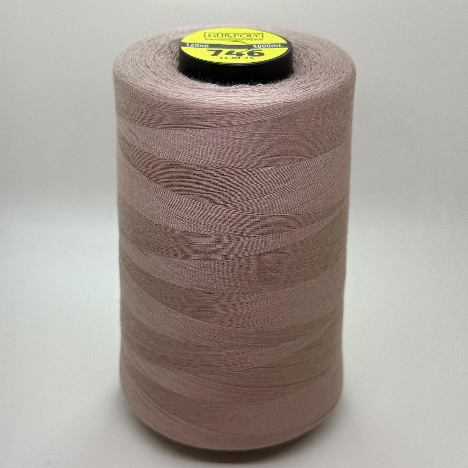 Gür-Poly (G0746) Renkli 120NO Dikiş İpliği 5000MT.