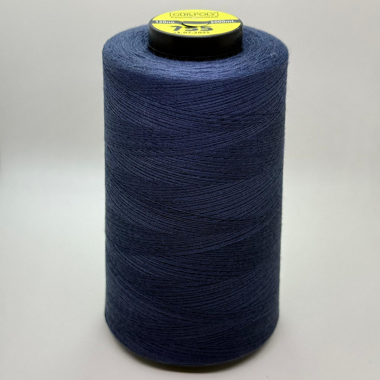 Gür-Poly (G0755) Renkli 120NO Dikiş İpliği 5000MT.