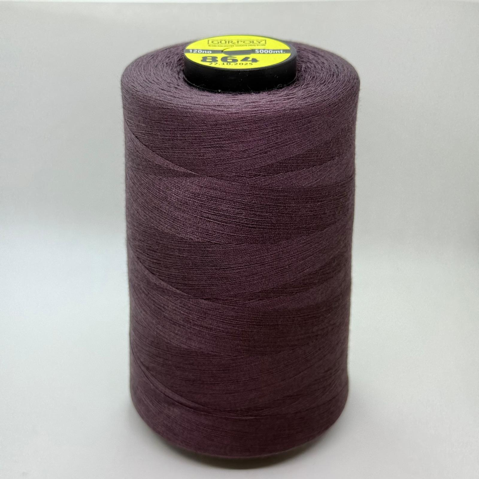 Gür-Poly (G0864) Renkli 120NO Dikiş İpliği 5000MT.
