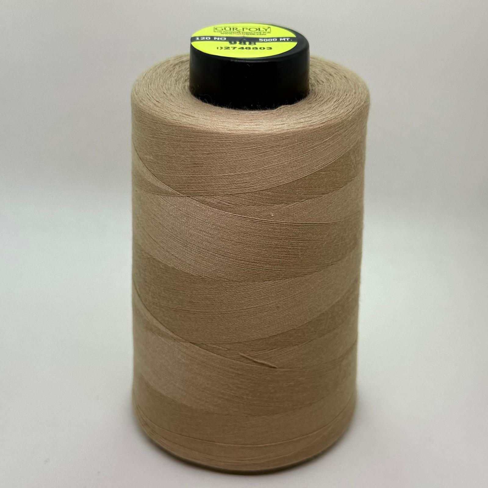 Gür-Poly (G0988*) Renkli 120NO Dikiş İpliği 5000MT.