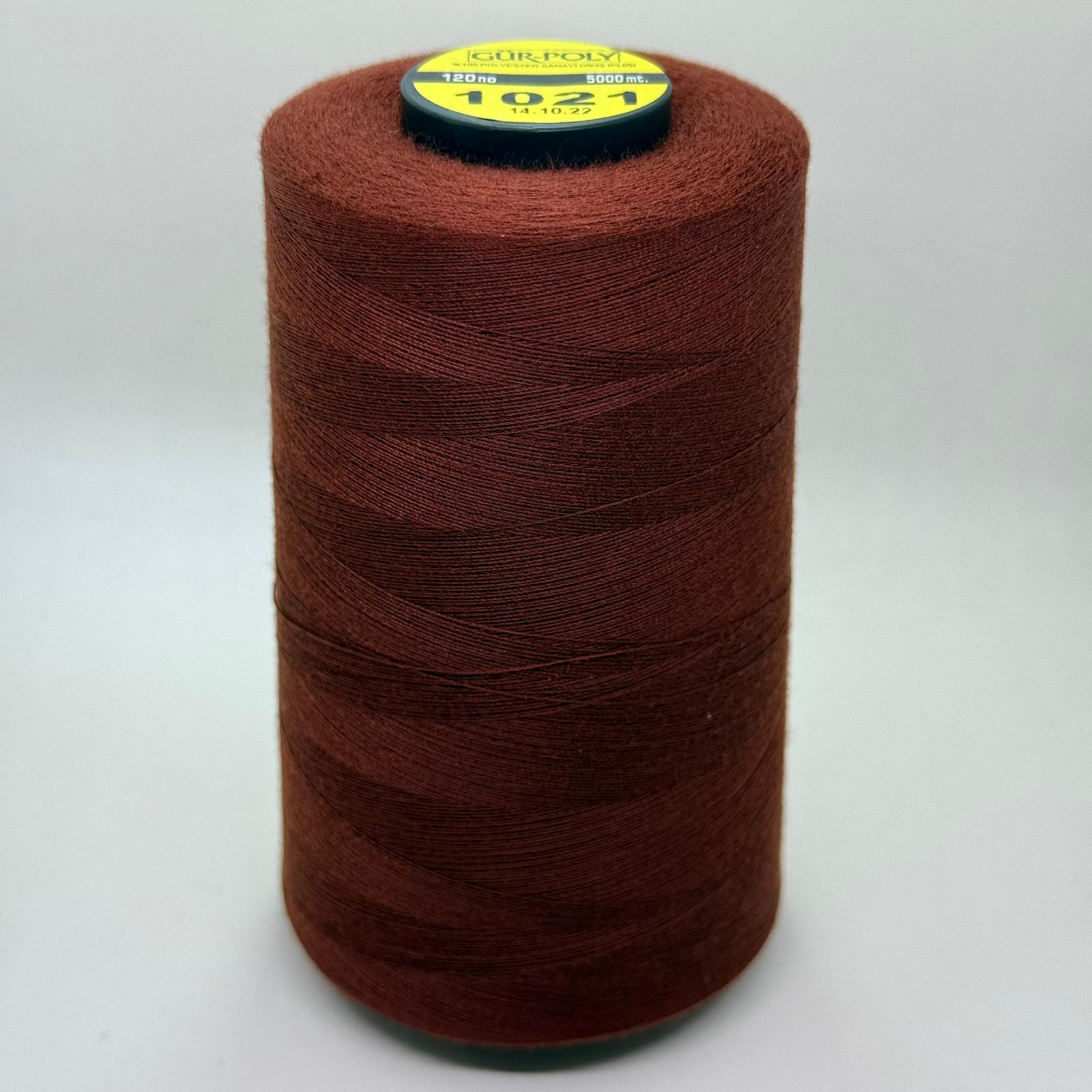 Gür-Poly (G1021) Renkli 120NO Dikiş İpliği 5000MT.