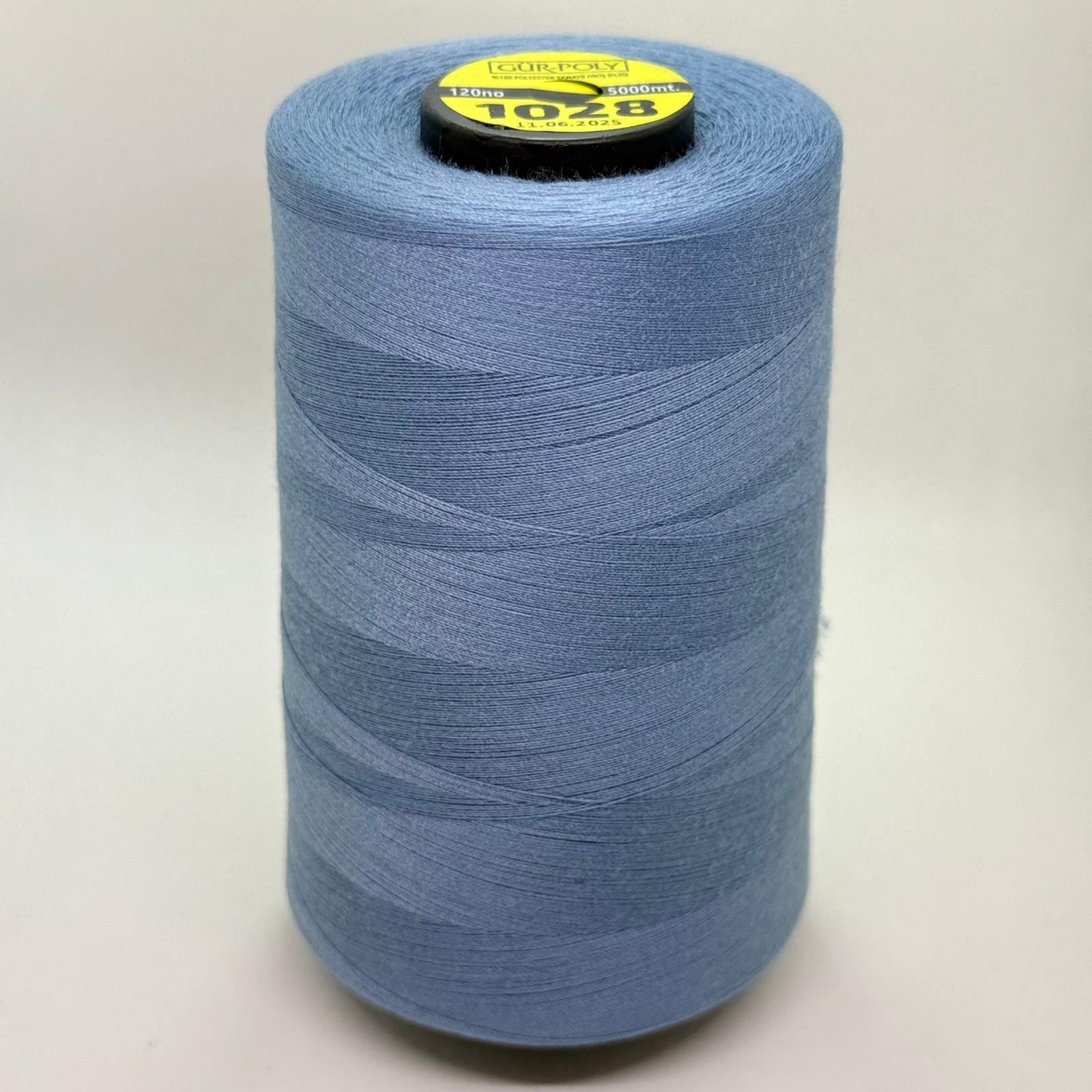 Gür-Poly (G1028) Renkli 120NO Dikiş İpliği 5000MT.