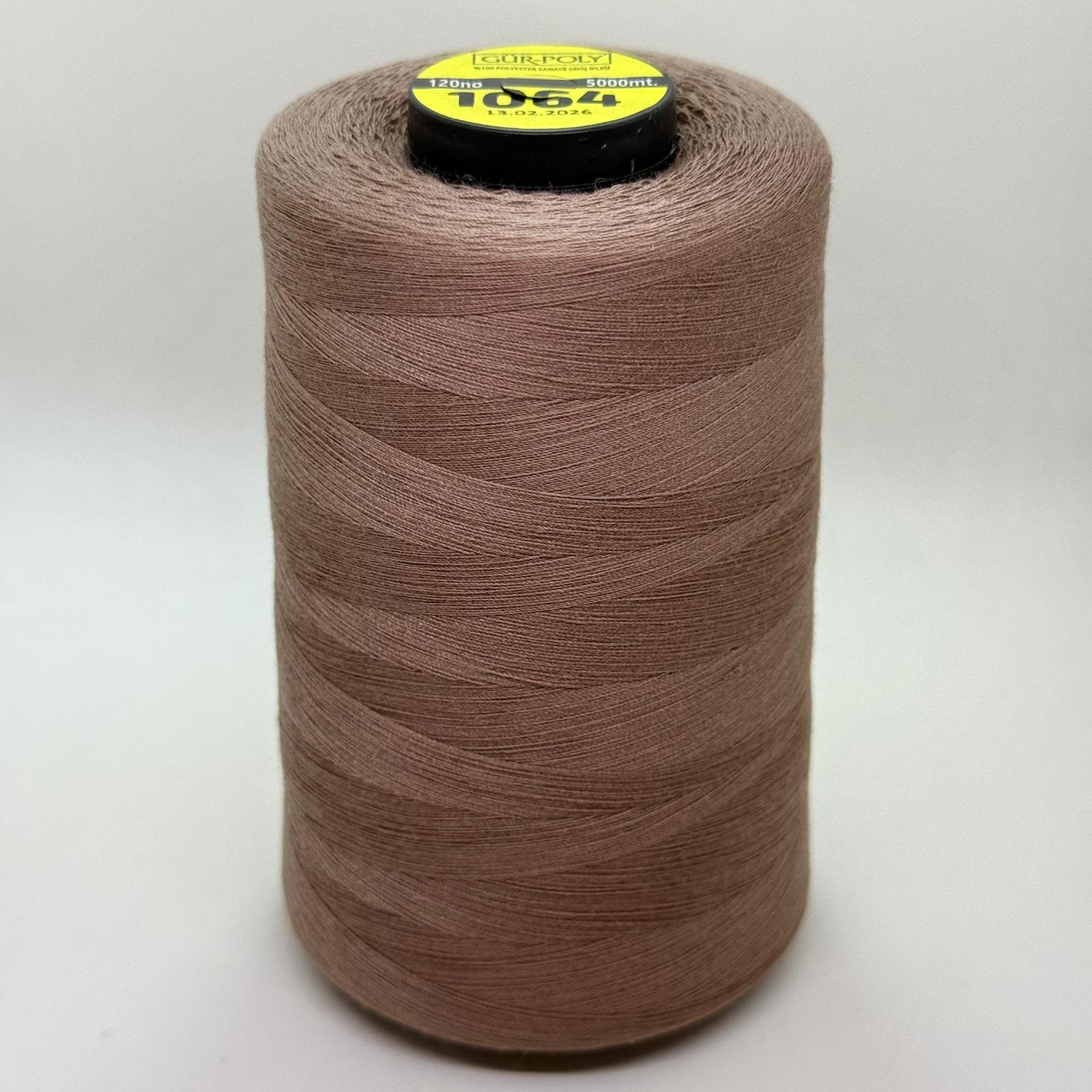 Gür-Poly (G1064) Renkli 120NO Dikiş İpliği 5000MT.