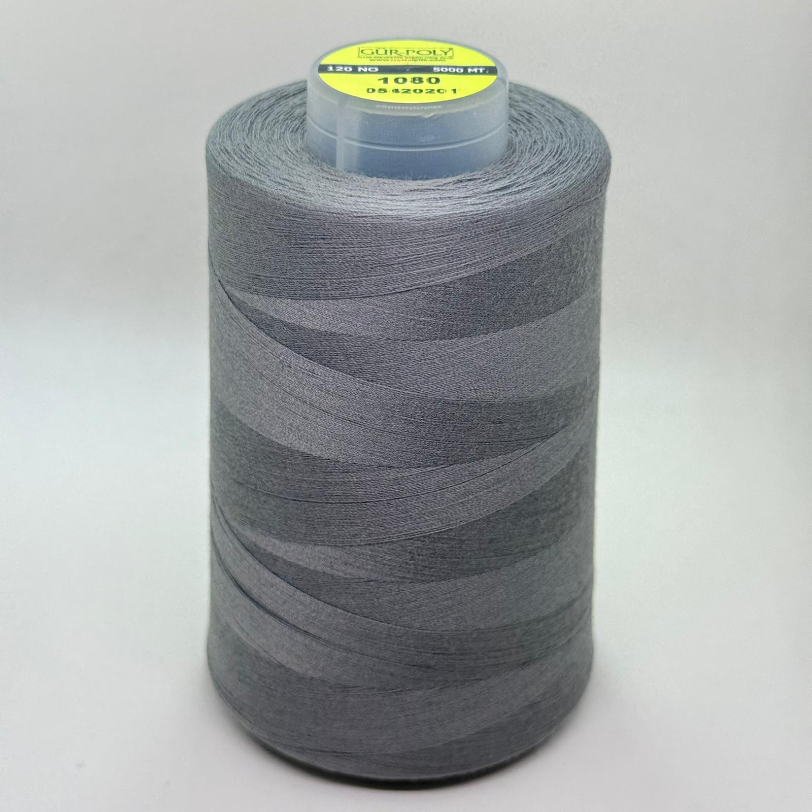 Gür-Poly (G1080*) Renkli 120NO Dikiş İpliği 5000MT.