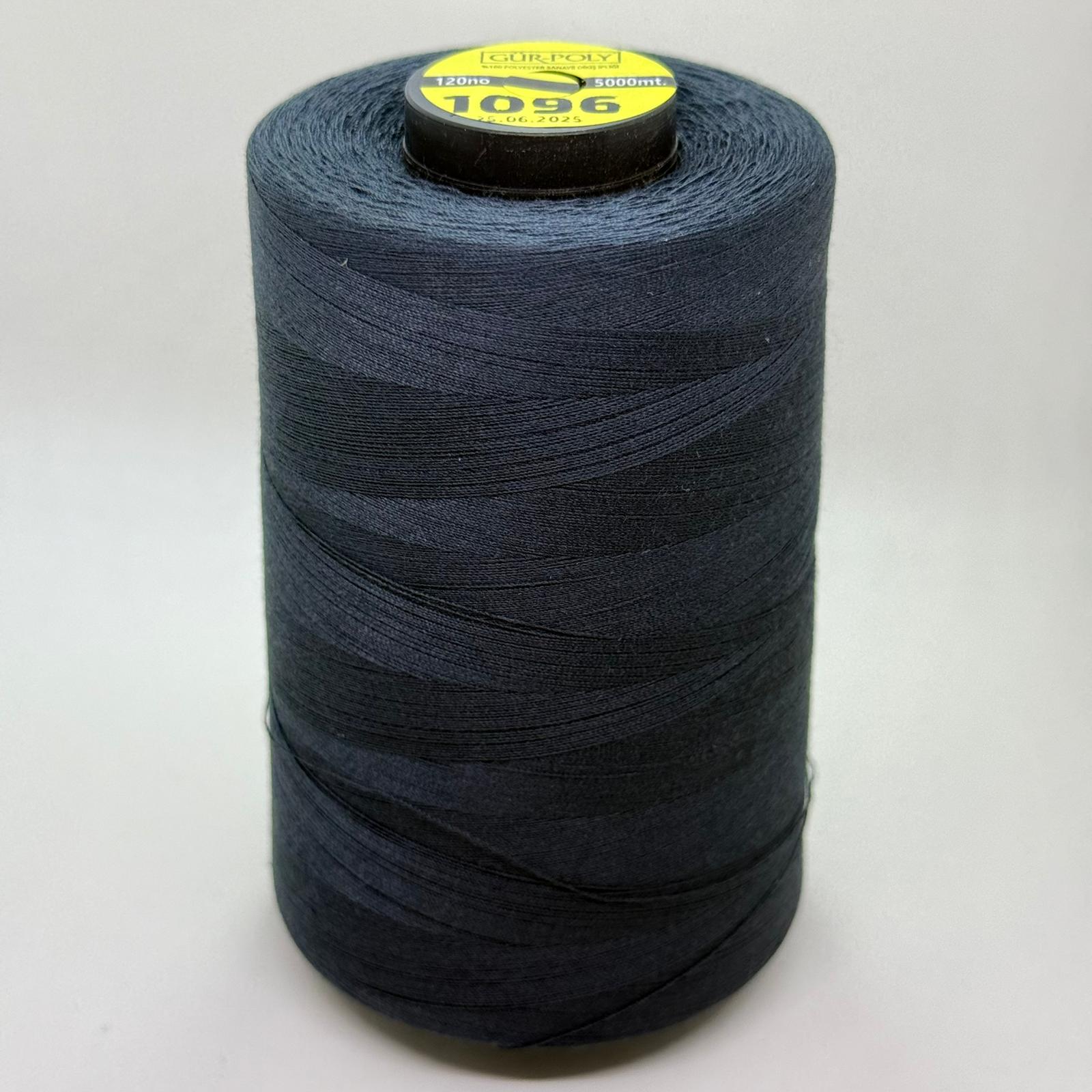 Gür-Poly (G1096) Renkli 120NO Dikiş İpliği 5000MT.