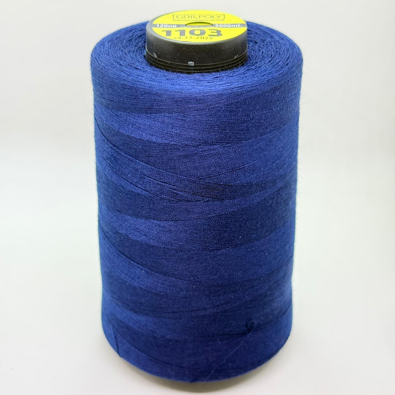 Gür-Poly (G1103) Renkli 120NO Dikiş İpliği 5000MT.