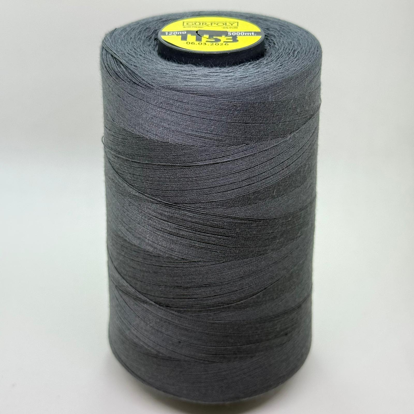 Gür-Poly (G1153) Renkli 120NO Dikiş İpliği 5000MT.