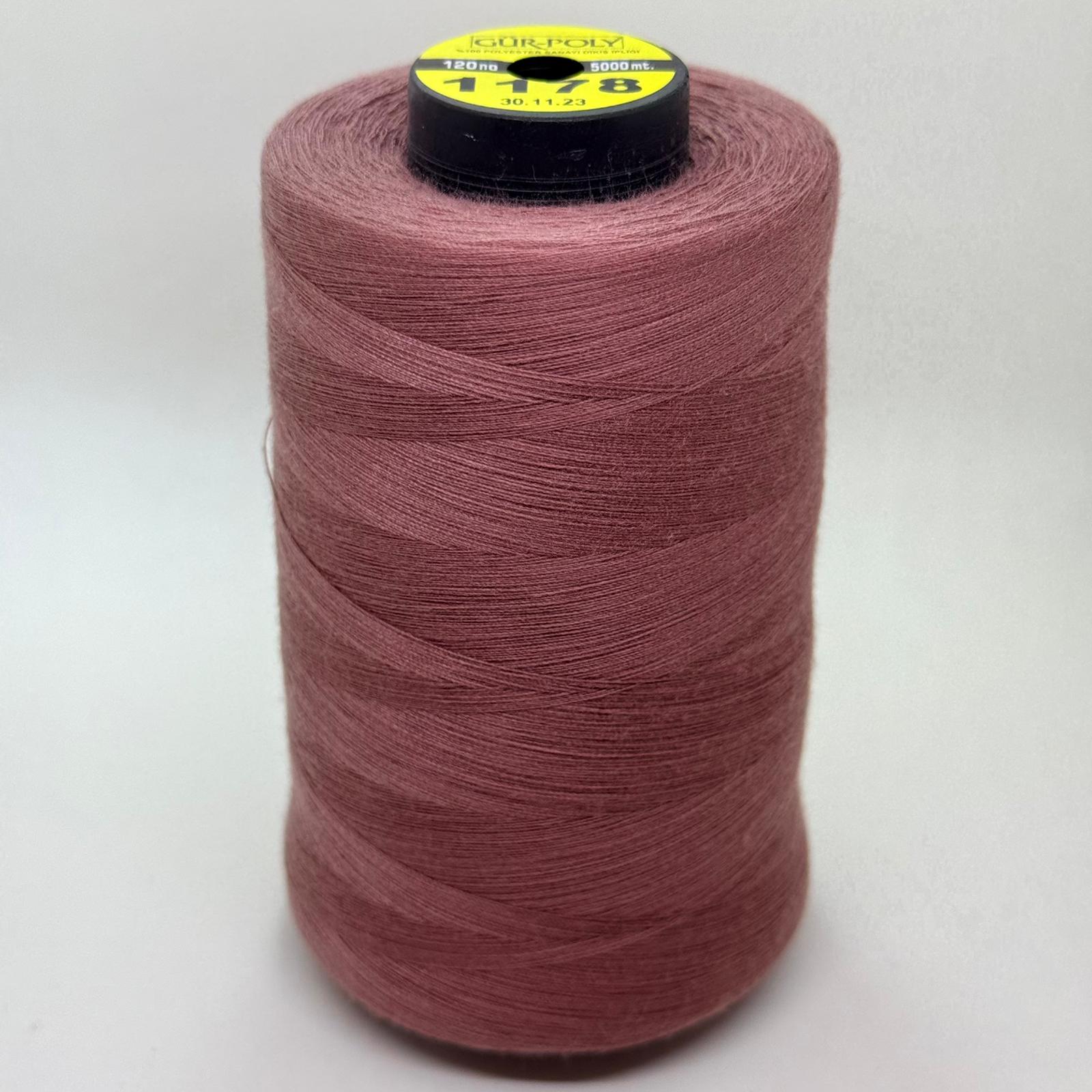 Gür-Poly (G1178) Renkli 120NO Dikiş İpliği 5000MT.
