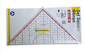Modelist-Geoderik Üçgen Çetvel Takımı 32-45 Cm