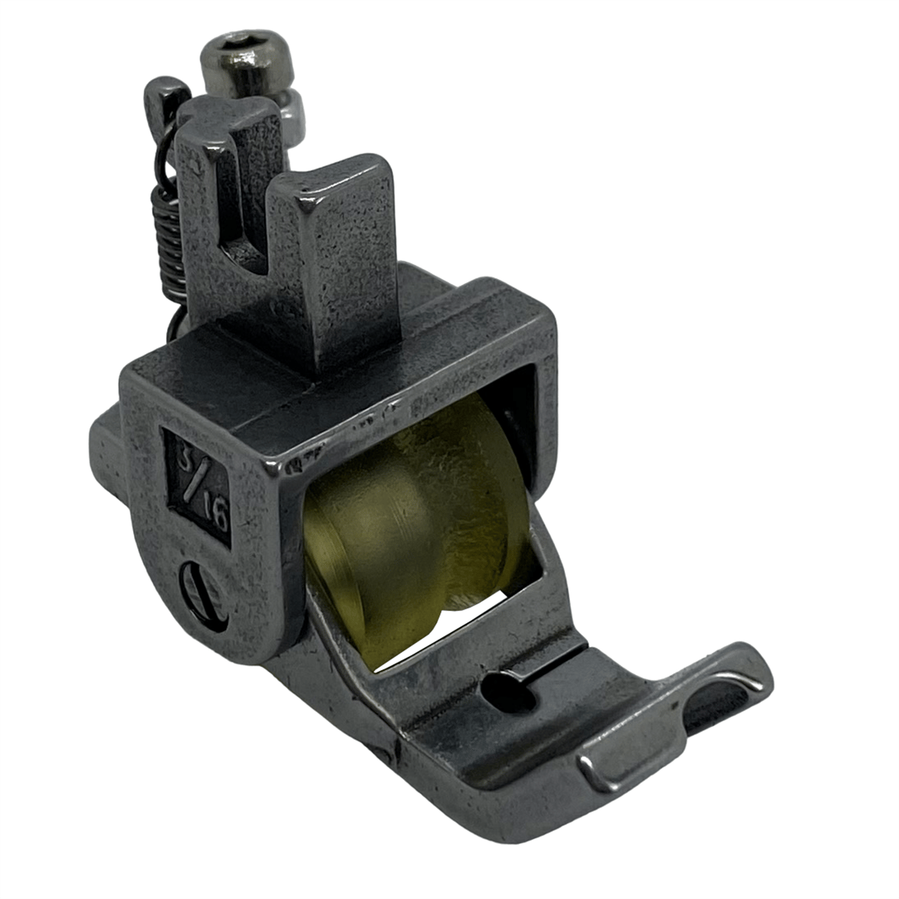 Düz Makine Fitil Tırnaklı Sarı Teker Ayak / HS-GL09 3/16 / Hst